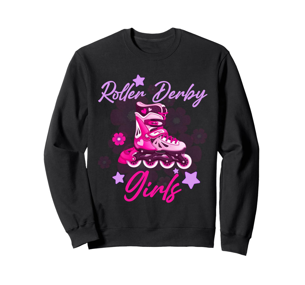 Roller Derby Skater Skating Sweatshirt - Streetwear Style Unisex - T-Shirt, Sweatshirt, Hoodie