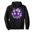 Boho Purple Butterfly Witchy Moth Lavender Hoodie - Graphic Print Unisex - T-Shirt, Sweatshirt, Hoodie