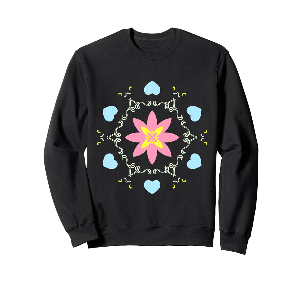 Blossom Love Mandala Boho Hippie Sweatshirt - Streetwear Style Men Women - T-Shirt, Sweatshirt, Hoodie