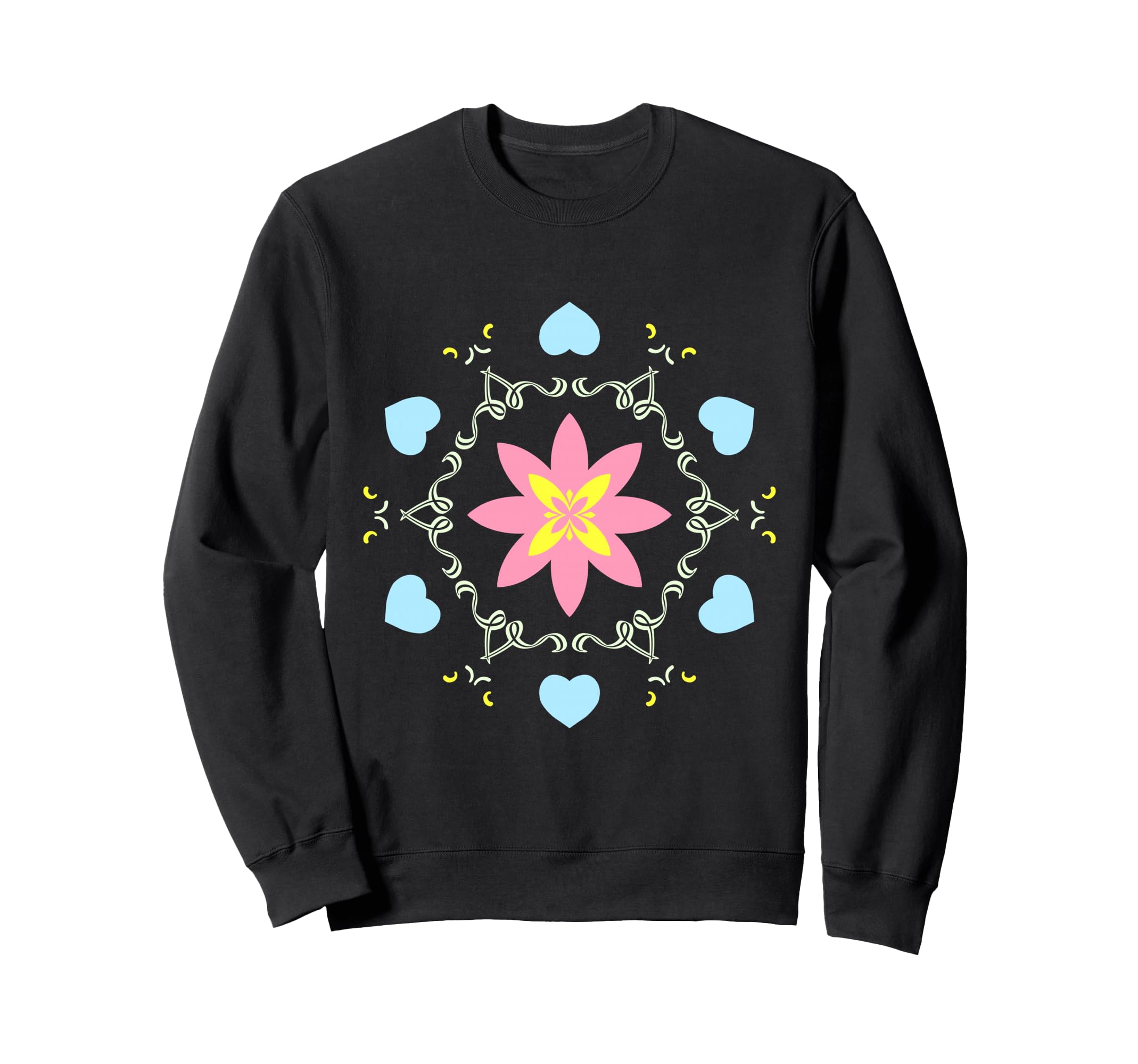 Blossom Love Mandala Boho Hippie Sweatshirt - Streetwear Style Men Women - T-Shirt, Sweatshirt, Hoodie