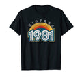 1981 Sunset T-Shirt - Streetwear Style Men Women - T-Shirt, Sweatshirt, Hoodie
