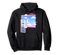 Moon Clouds Vaporwave Japanese Aesthetic Hoodie - Aesthetic Graphic Unisex - T-Shirt, Sweatshirt, Hoodie