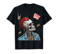 Lets Rock Skeleton Rocker Music Skull T-Shirt - Unique Graphic Men Women - T-Shirt, Sweatshirt, Hoodie