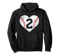 Baseball 2 Jersey Number Hoodie - Unique Graphic Men Women - T-Shirt, Sweatshirt, Hoodie