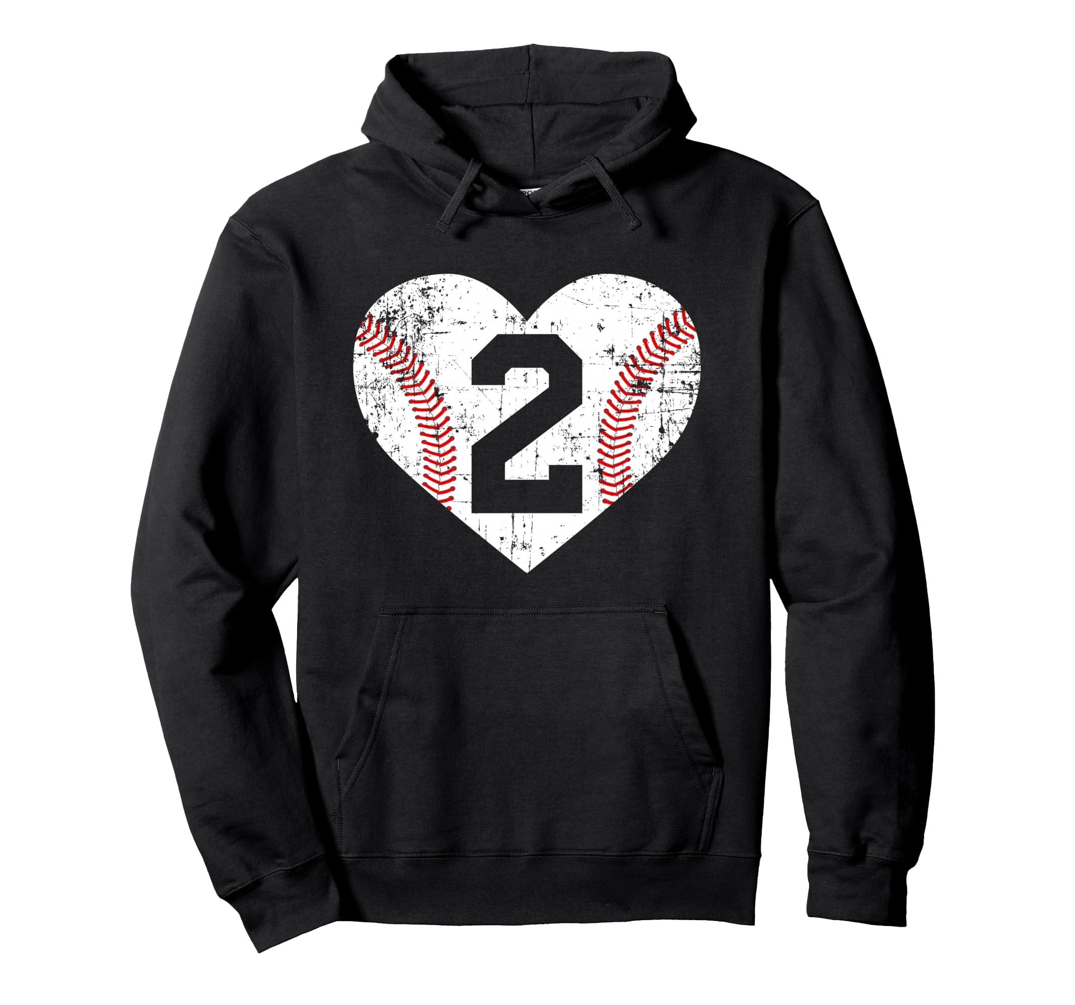 Baseball 2 Jersey Number Hoodie - Unique Graphic Men Women - T-Shirt, Sweatshirt, Hoodie