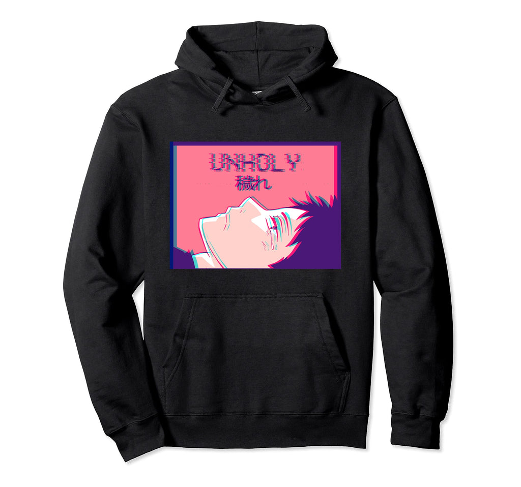 Sad Emo Anime Soft Eboy Vaporwave Hoodie - Casual Everyday Wear Unisex - T-Shirt, Sweatshirt, Hoodie
