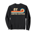 Ny 70S 80S Sunset Stripe Sweatshirt - Unique Graphic Unisex - T-Shirt, Sweatshirt, Hoodie