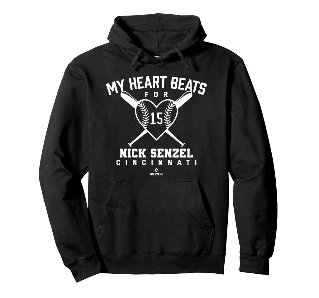 My Heart Beats Nick Senzel Baseball Fan Hoodie - Streetwear Style Unisex - T-Shirt, Sweatshirt, Hoodie