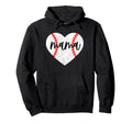 Heart Baseball Mama Baseball Game Day Mom Hoodie - Trendy Graphic Unisex - T-Shirt, Sweatshirt, Hoodie