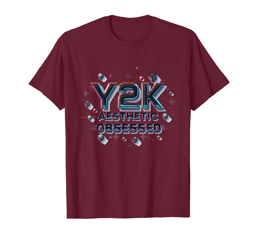 Y2K Aesthetic Obsessed Nostalgia T-Shirt - Unique Graphic Unisex - T-Shirt, Sweatshirt, Hoodie