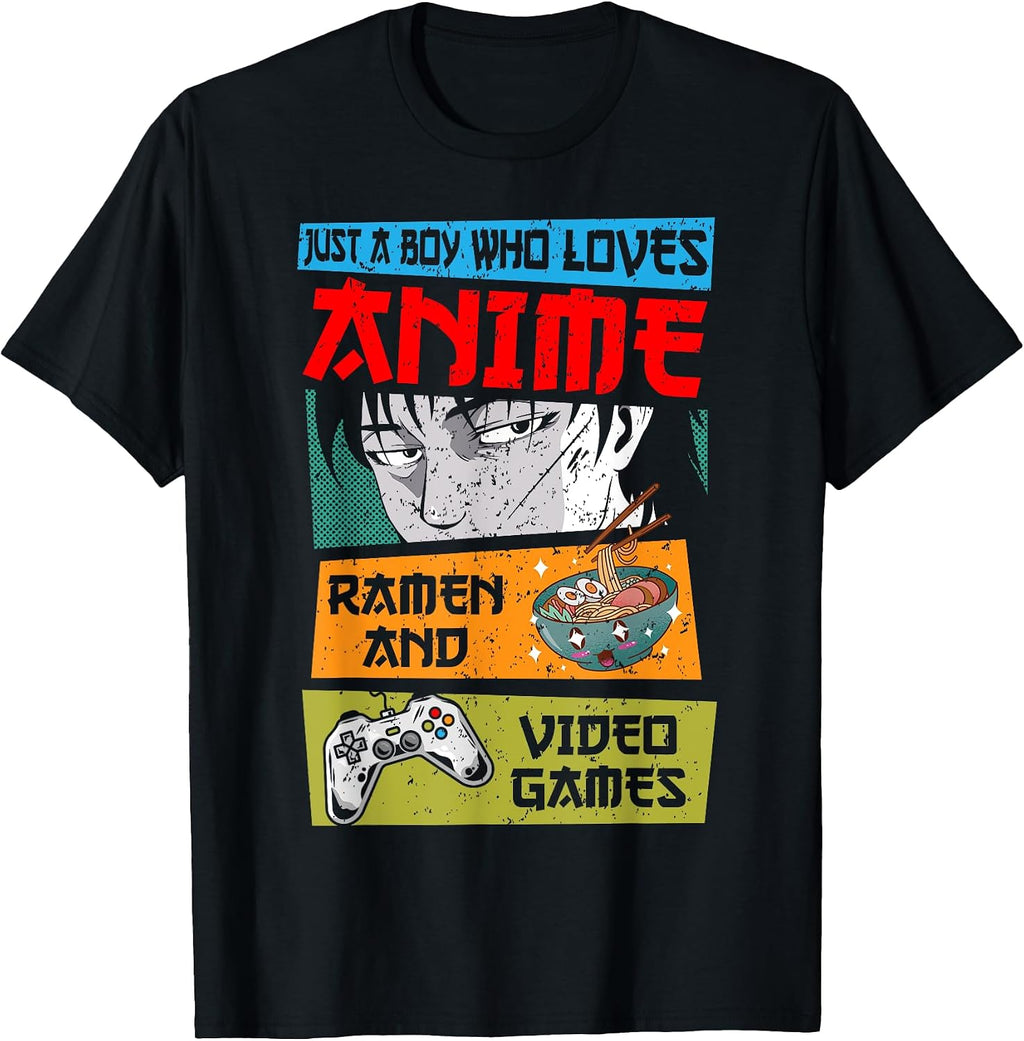 Japanese Anime Gifts For Teen Boys Manga Lovers - Adult & Kids T-Shirts, Sweatshirts & Hoodies apparel design preview 1