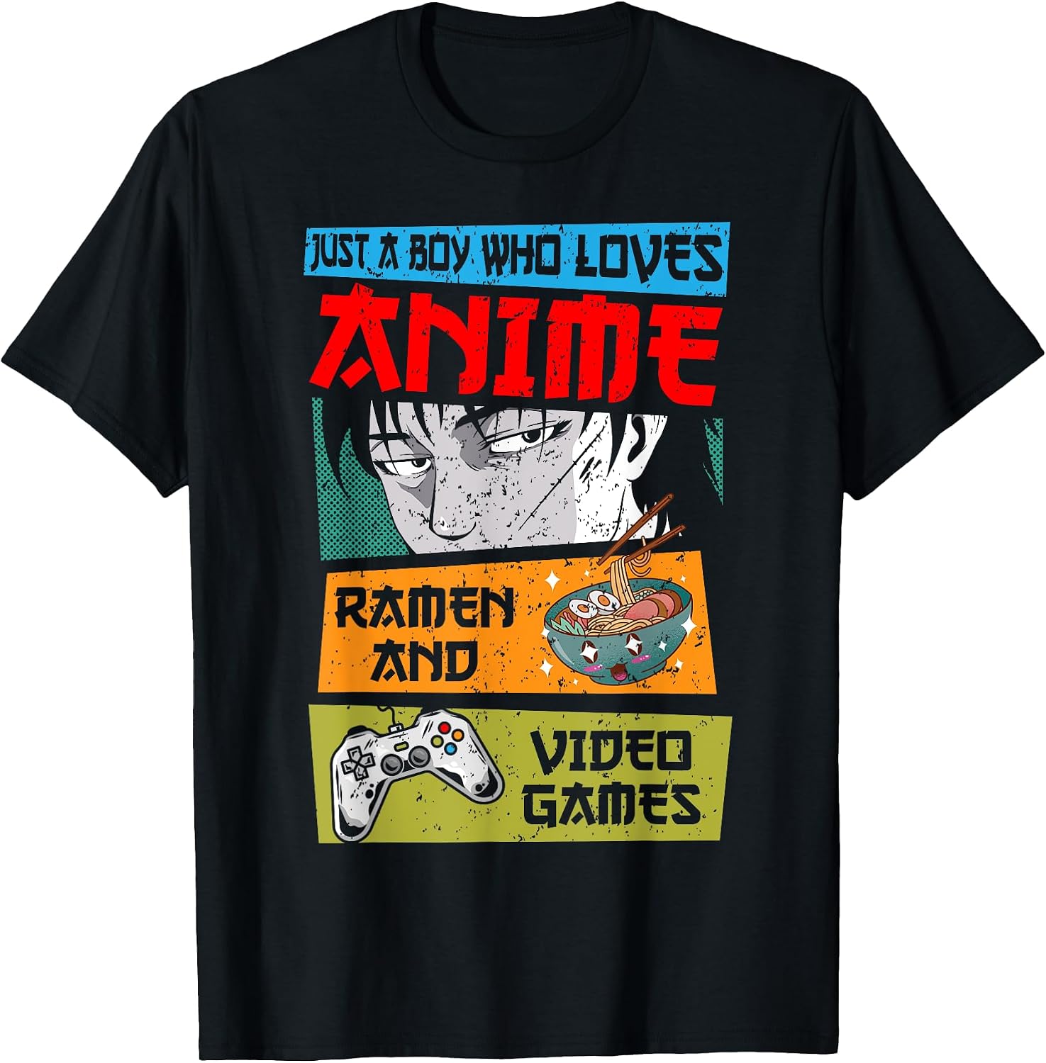 Japanese Anime Gifts For Teen Boys Manga Lovers - Adult & Kids T-Shirts, Sweatshirts & Hoodies apparel design preview 1