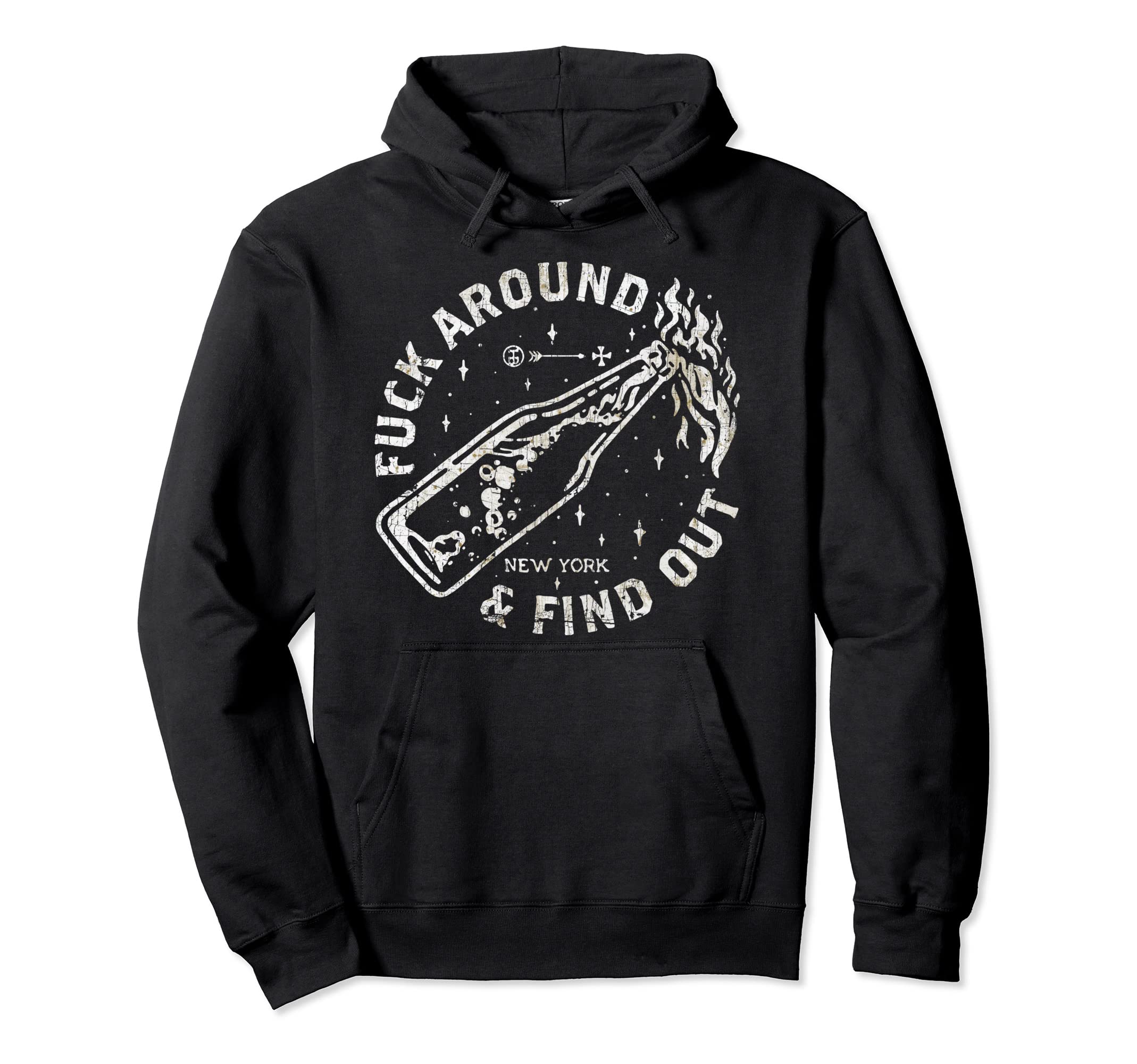 Fuck Around And Find Out Mens Beer Hoodie - Fun Novelty Design for Adults - T-Shirt, Sweatshirt, Hoodie