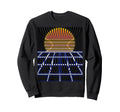 80S Neon Vaporwave Techno Rave Edm Sweatshirt - Unique Graphic for Adults - T-Shirt, Sweatshirt, Hoodie
