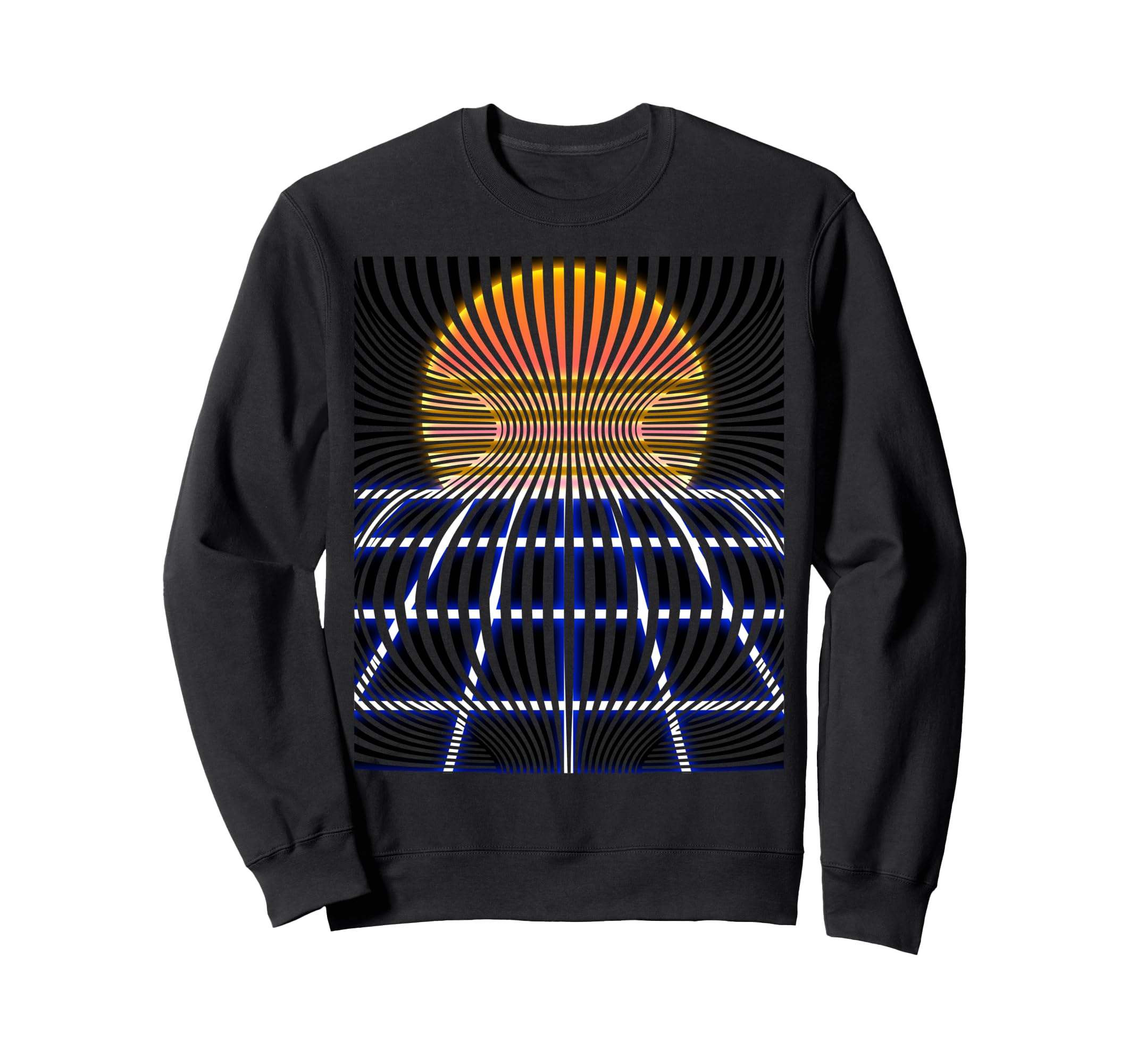 80S Neon Vaporwave Techno Rave Edm Sweatshirt - Unique Graphic for Adults - T-Shirt, Sweatshirt, Hoodie