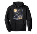 Werewolf Art Celestial Moon Galaxy Hoodie - Casual Everyday Wear Unisex - T-Shirt, Sweatshirt, Hoodie