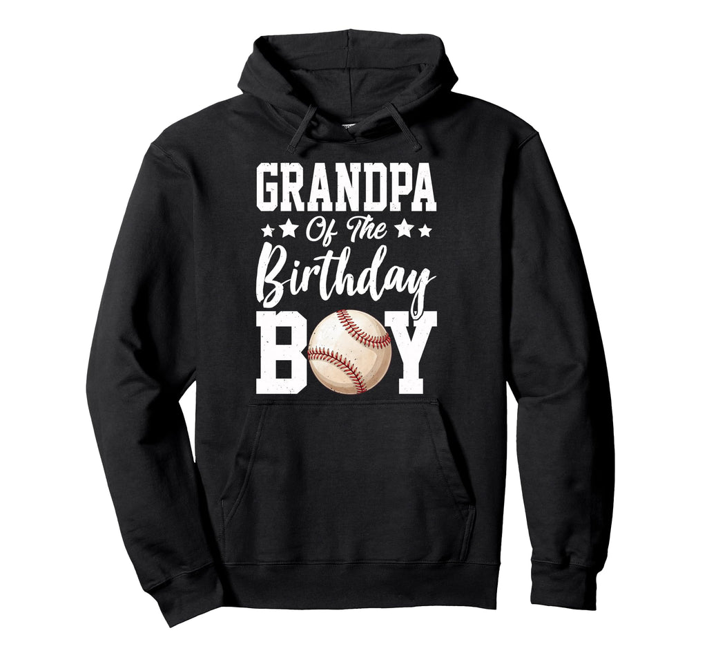 Grandpa Birthday Baseball Matching Family Hoodie - Trendy Graphic Unisex - T-Shirt, Sweatshirt, Hoodie