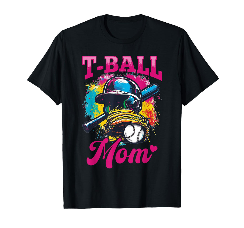Baseball Player Game Day T Ball Mom T-Shirt - Trendy Graphic Unisex - T-Shirt, Sweatshirt, Hoodie