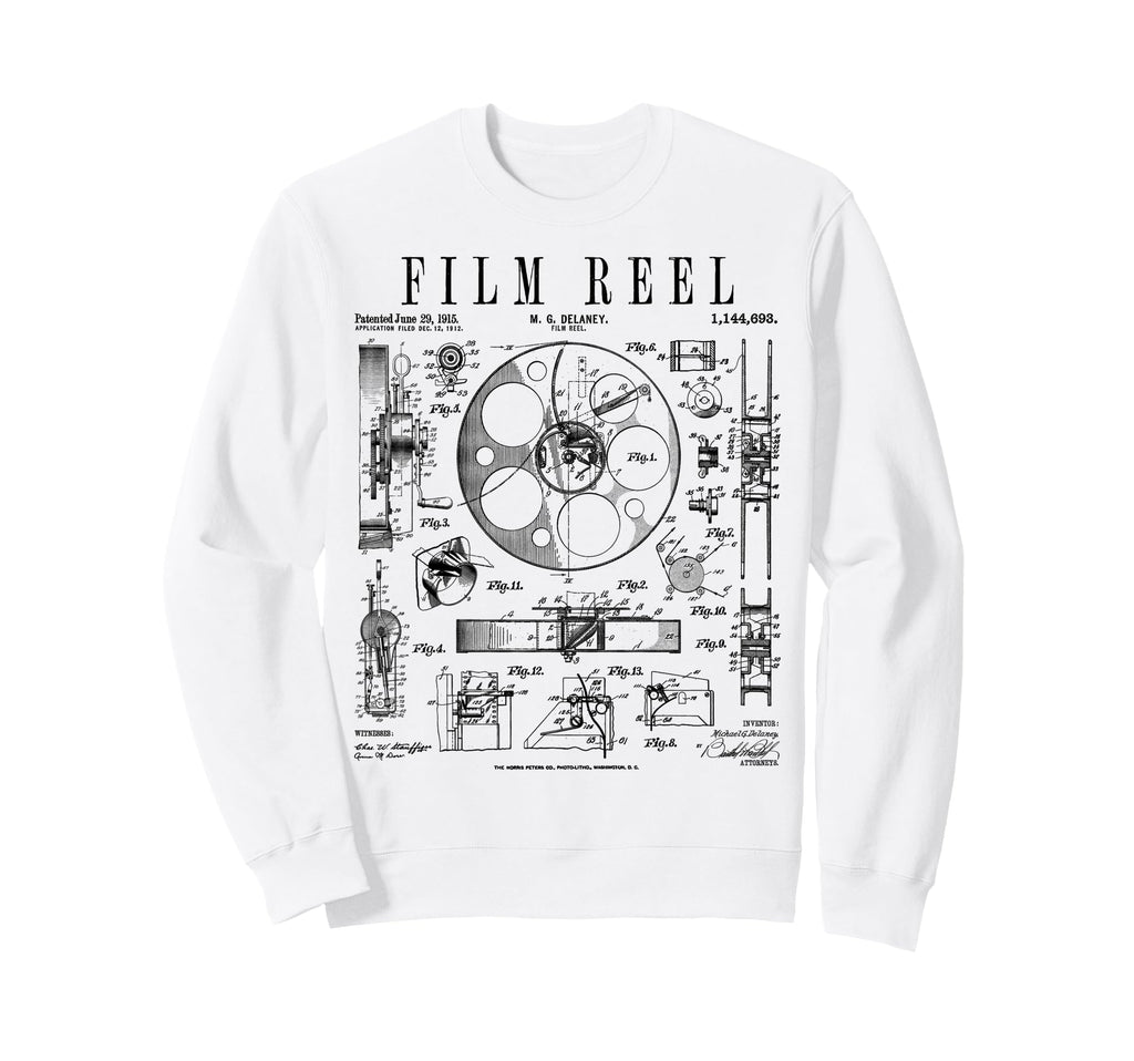 Cinematography Movie Film Reel Camera Sweatshirt - Trendy Graphic Unisex - T-Shirt, Sweatshirt, Hoodie