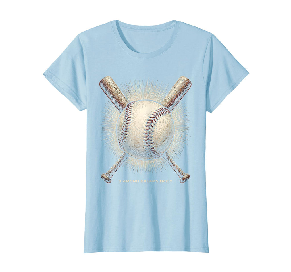 Diamond Dreams Daily Baseball Mom T-Shirt - Aesthetic Graphic Men Women - T-Shirt, Sweatshirt, Hoodie