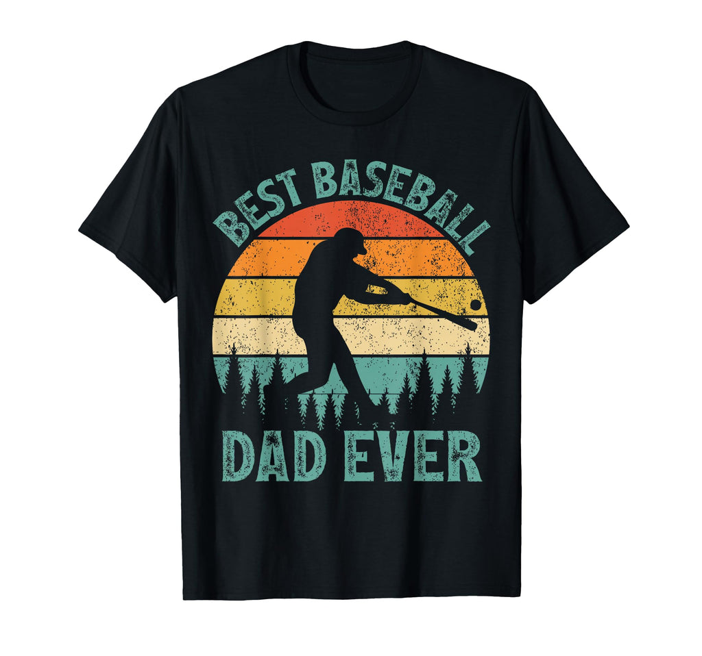 Funny Best Baseball Dad Ever T-Shirt - Casual Everyday Wear for Adults - T-Shirt, Sweatshirt, Hoodie