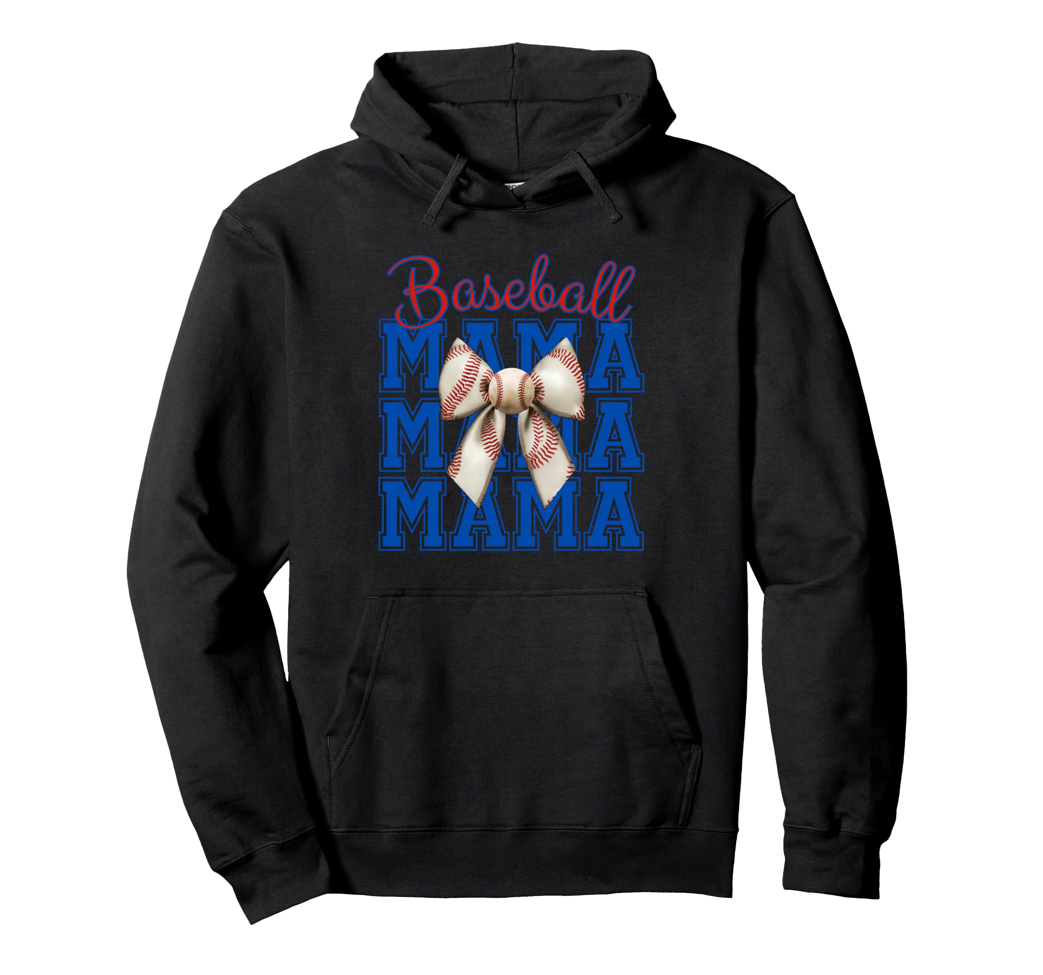 Baseball Mama Coquette Bow Aesthetic Hoodie - Novelty Apparel Men Women - T-Shirt, Sweatshirt, Hoodie