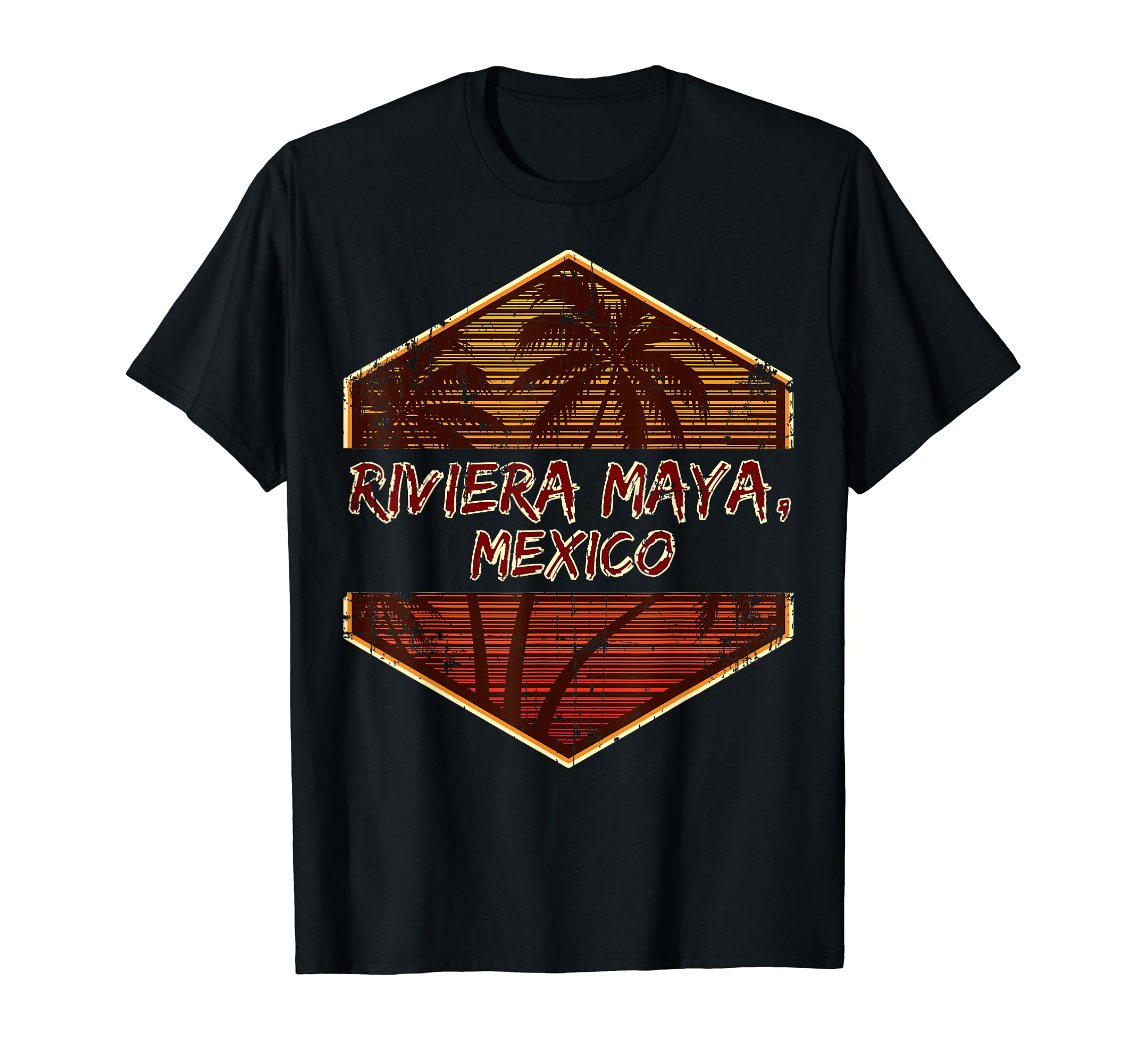 Ocean Waves Sunset Sunset Mexico Palm Trees T-Shirt - Unique Graphic Unisex - T-Shirt, Sweatshirt, Hoodie