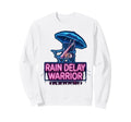 Rain Delay Warrior Baseball Mom Sweatshirt - Aesthetic Graphic for Adults - T-Shirt, Sweatshirt, Hoodie
