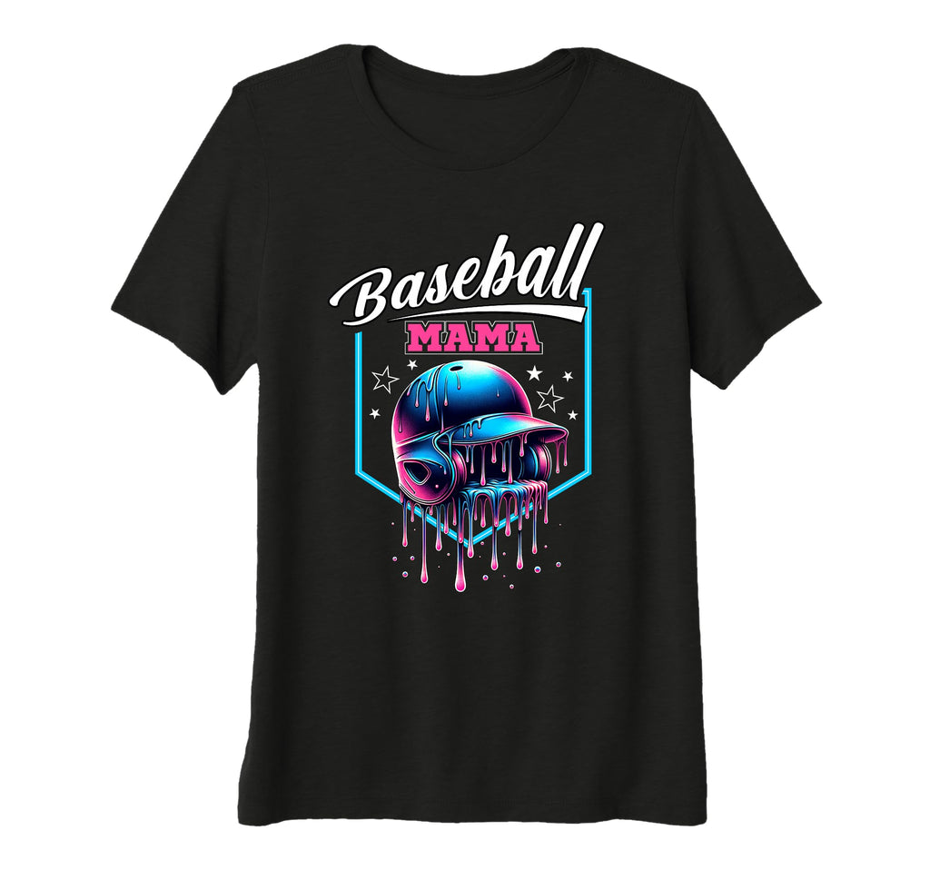 Womens Baseball Mama Mothers Day T-Shirt - Minimalist Print Unisex - T-Shirt, Sweatshirt, Hoodie