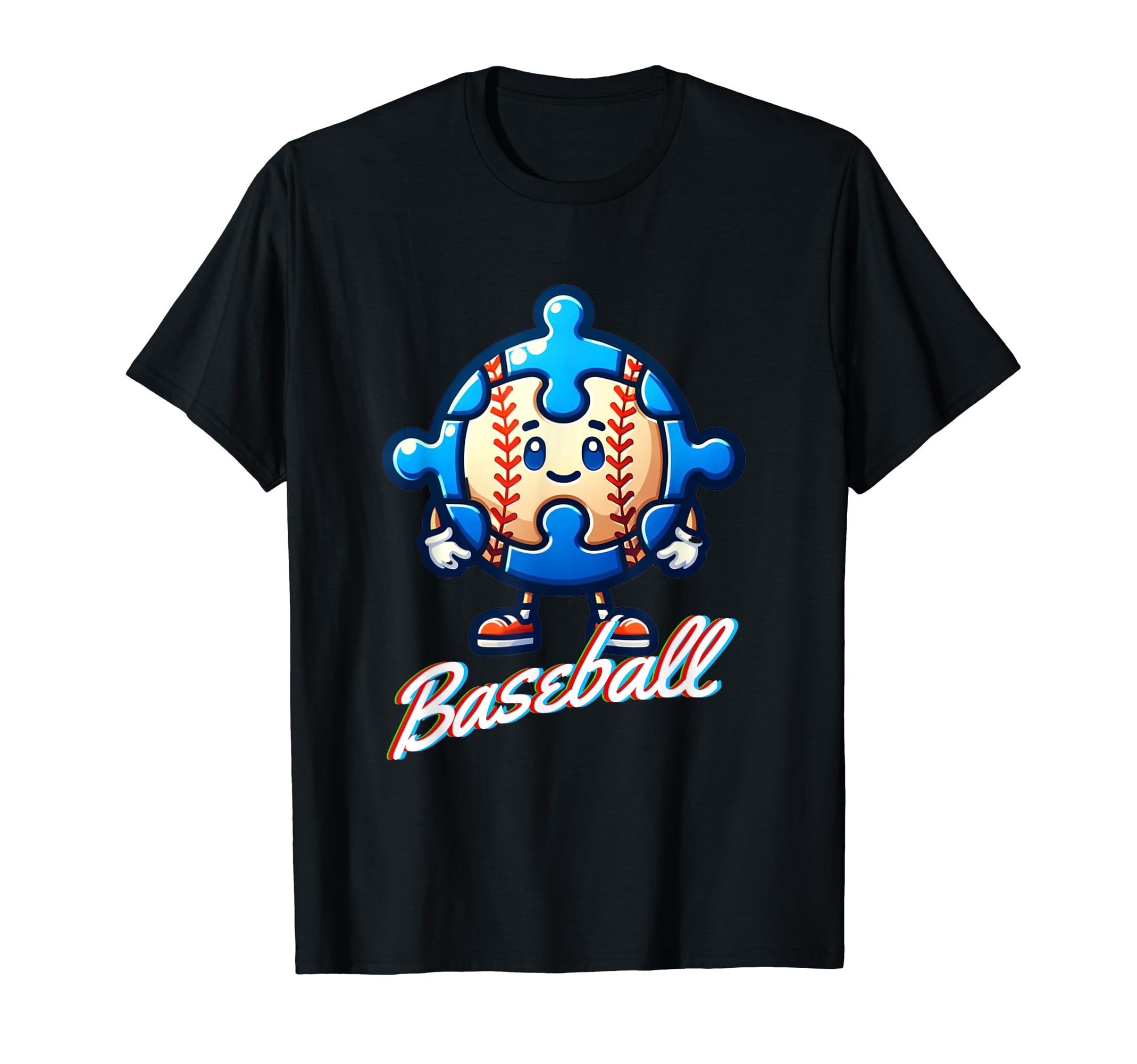 Baseball Autism Awareness Love Dad T-Shirt - Streetwear Style for Adults - T-Shirt, Sweatshirt, Hoodie