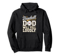 Baseball Dad Hoodie - Graphic Print Men Women - T-Shirt, Sweatshirt, Hoodie