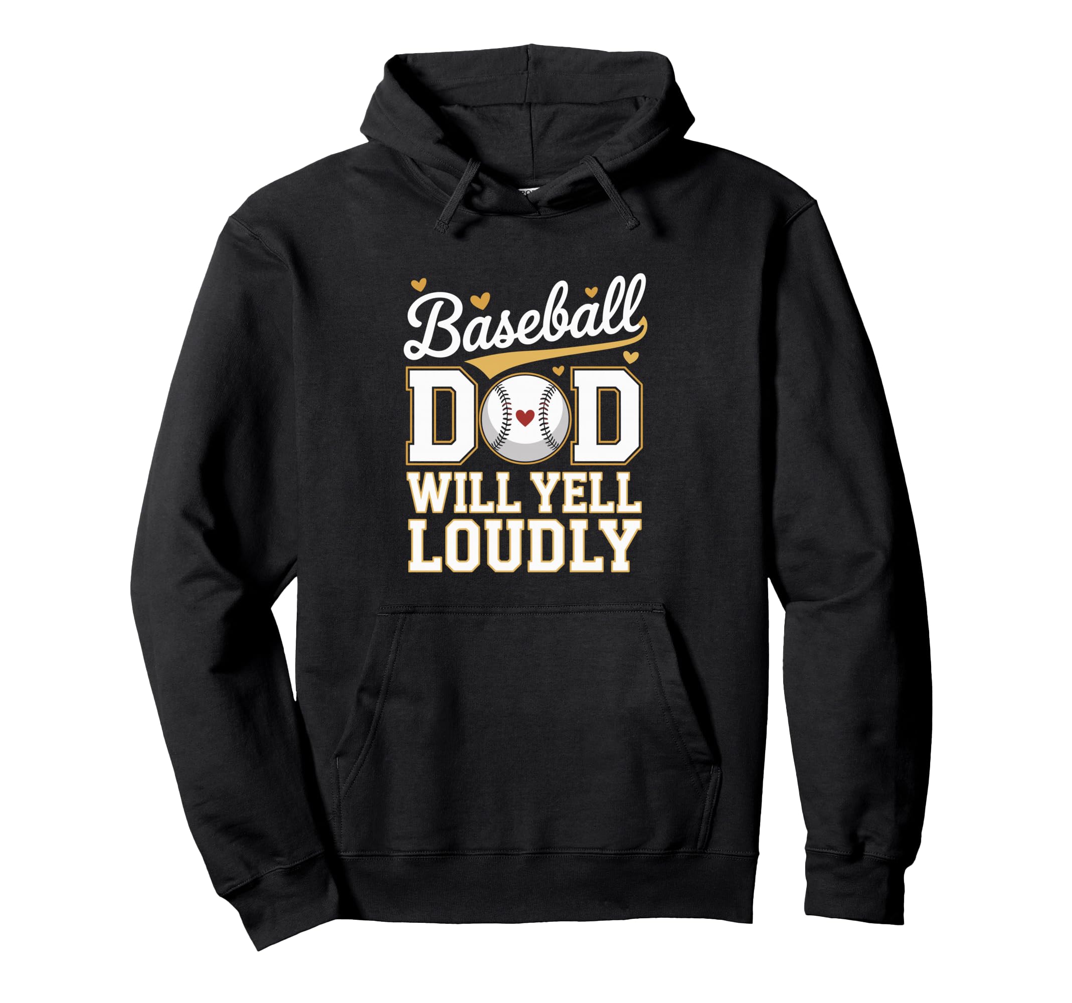 Baseball Dad Hoodie - Graphic Print Men Women - T-Shirt, Sweatshirt, Hoodie