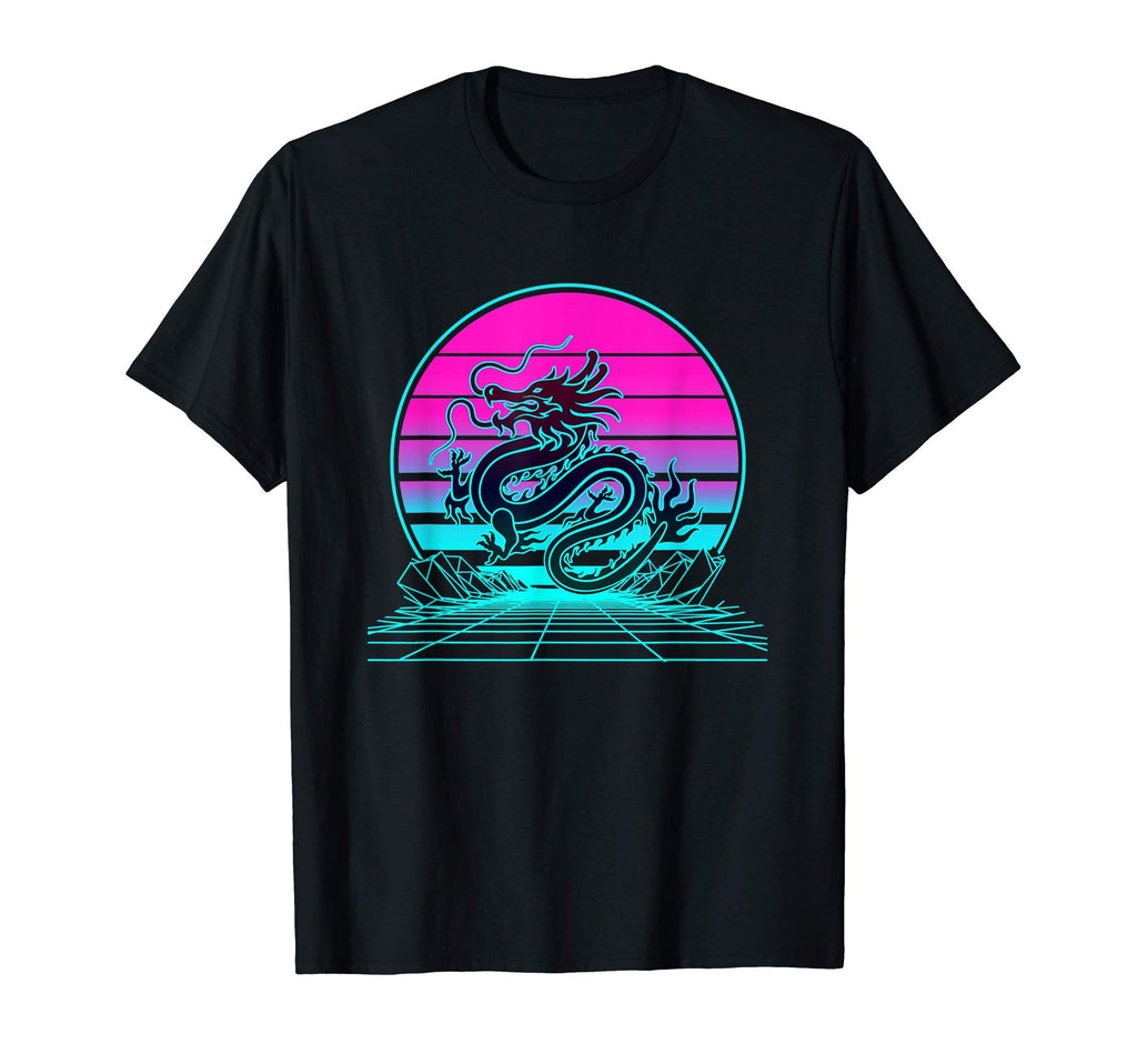 Sunset Dragon T-Shirt - Trendy Graphic for Adults - T-Shirt, Sweatshirt, Hoodie