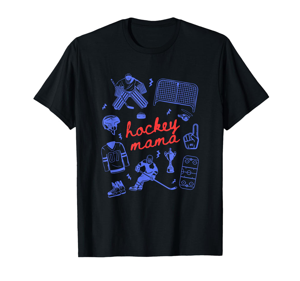 Hockey Mama Sports Mom Sports Game T-Shirt - Aesthetic Graphic Men Women - T-Shirt, Sweatshirt, Hoodie
