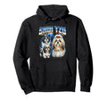 Shih Tzu 80S Dog Lover Funny 90S Hoodie - Fun Novelty Design Men Women - T-Shirt, Sweatshirt, Hoodie