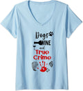 Best True Crime Funny Wine and Dog Love - Adult & Kids T-Shirts, Sweatshirts & Hoodies apparel design preview 1