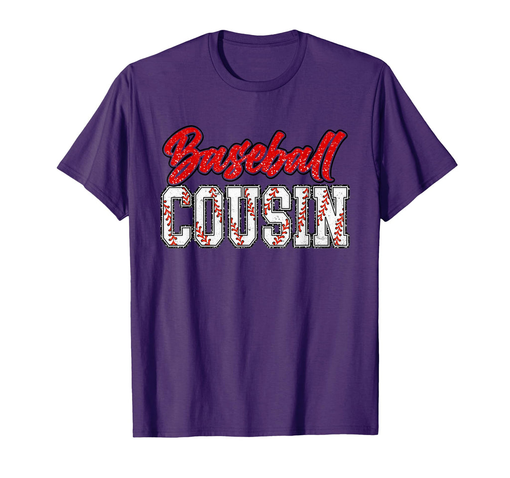 Baseball Cousin Groovy Loud Proud T-Shirt - Custom Art Print for Adults - T-Shirt, Sweatshirt, Hoodie