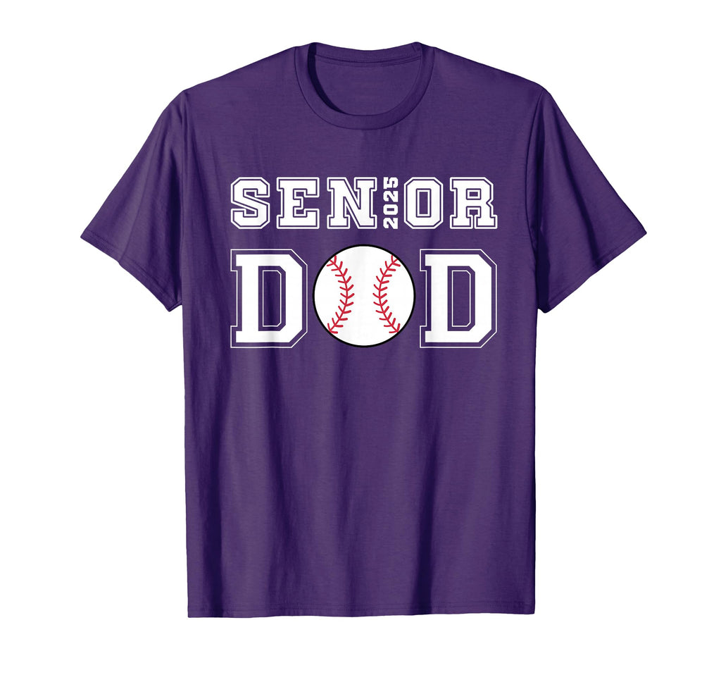 Class 2025 Baseball Dad Senior Graduation T-Shirt - Unique Graphic Unisex - T-Shirt, Sweatshirt, Hoodie