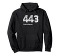 443 Made Baltimore Distressed Hoodie - Unique Graphic for Adults - T-Shirt, Sweatshirt, Hoodie