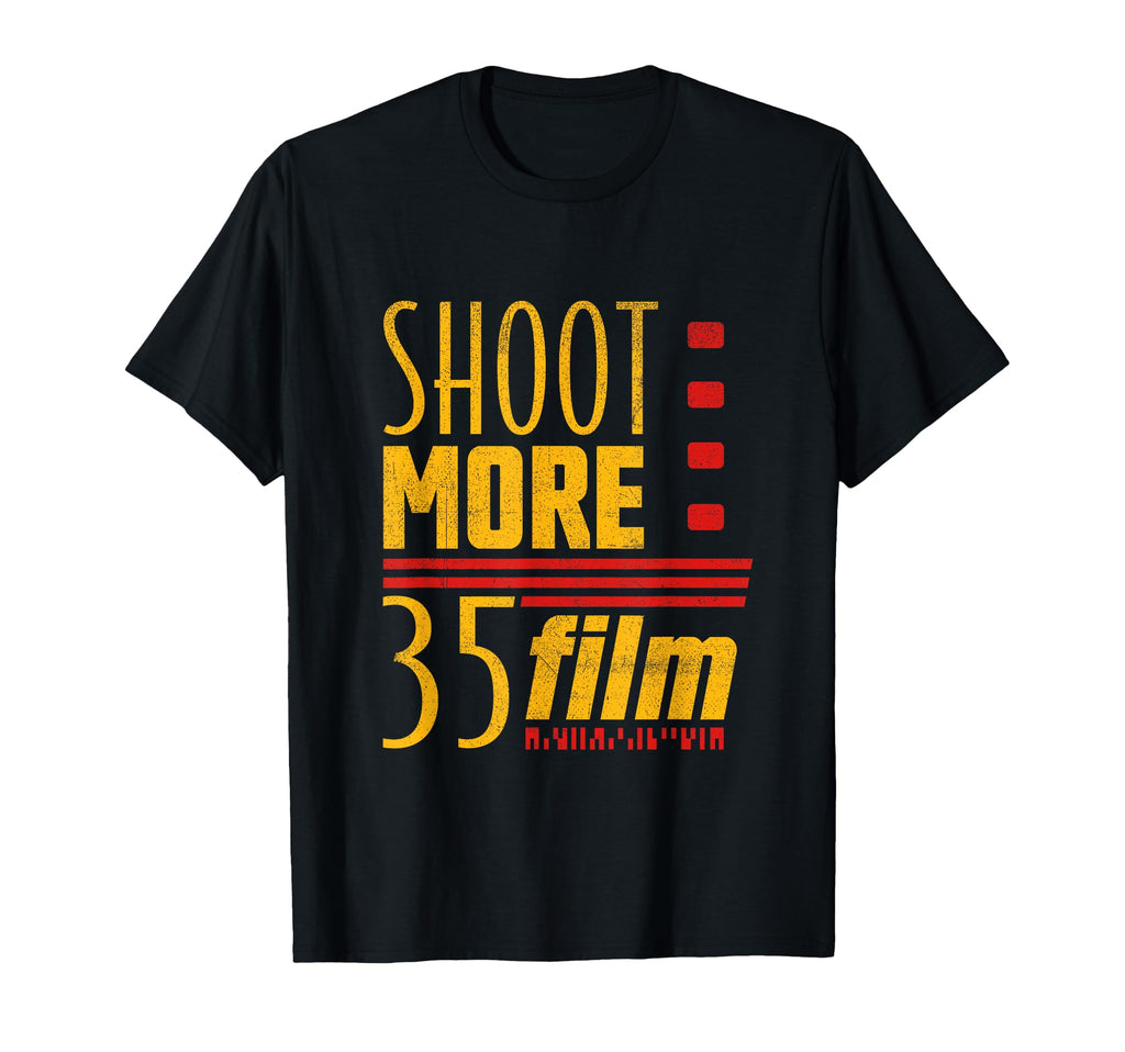 Shoot More 35Mm Film Analog Camera T-Shirt - Trendy Graphic Unisex - T-Shirt, Sweatshirt, Hoodie