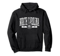 North Carolina Basic Distressed Arch Hoodie - Custom Art Print Men Women - T-Shirt, Sweatshirt, Hoodie