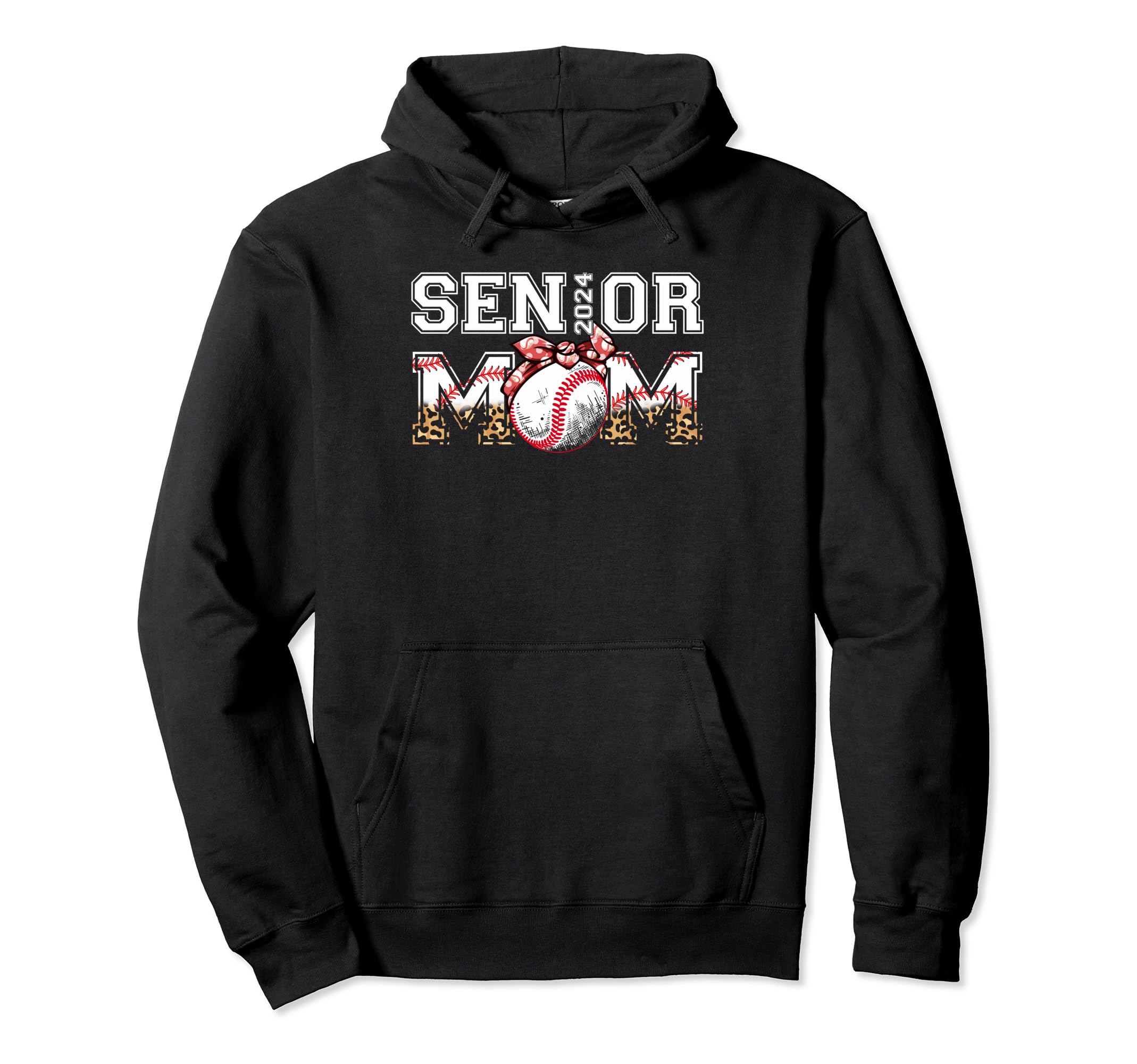 Senior Mom Class 2024 Baseball Mom Hoodie - Trendy Graphic for Adults - T-Shirt, Sweatshirt, Hoodie