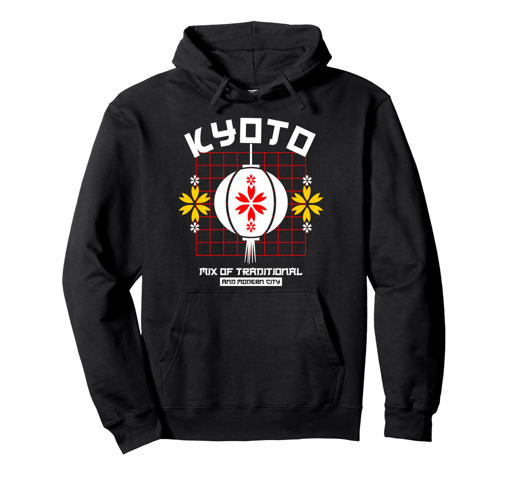 Kyoto Modern City Japan Anime Hoodie - Streetwear Style Men Women - T-Shirt, Sweatshirt, Hoodie