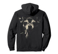 Chihuahua Glasses Smoking Pipe Grunge Hoodie - Minimalist Print for Adults - T-Shirt, Sweatshirt, Hoodie