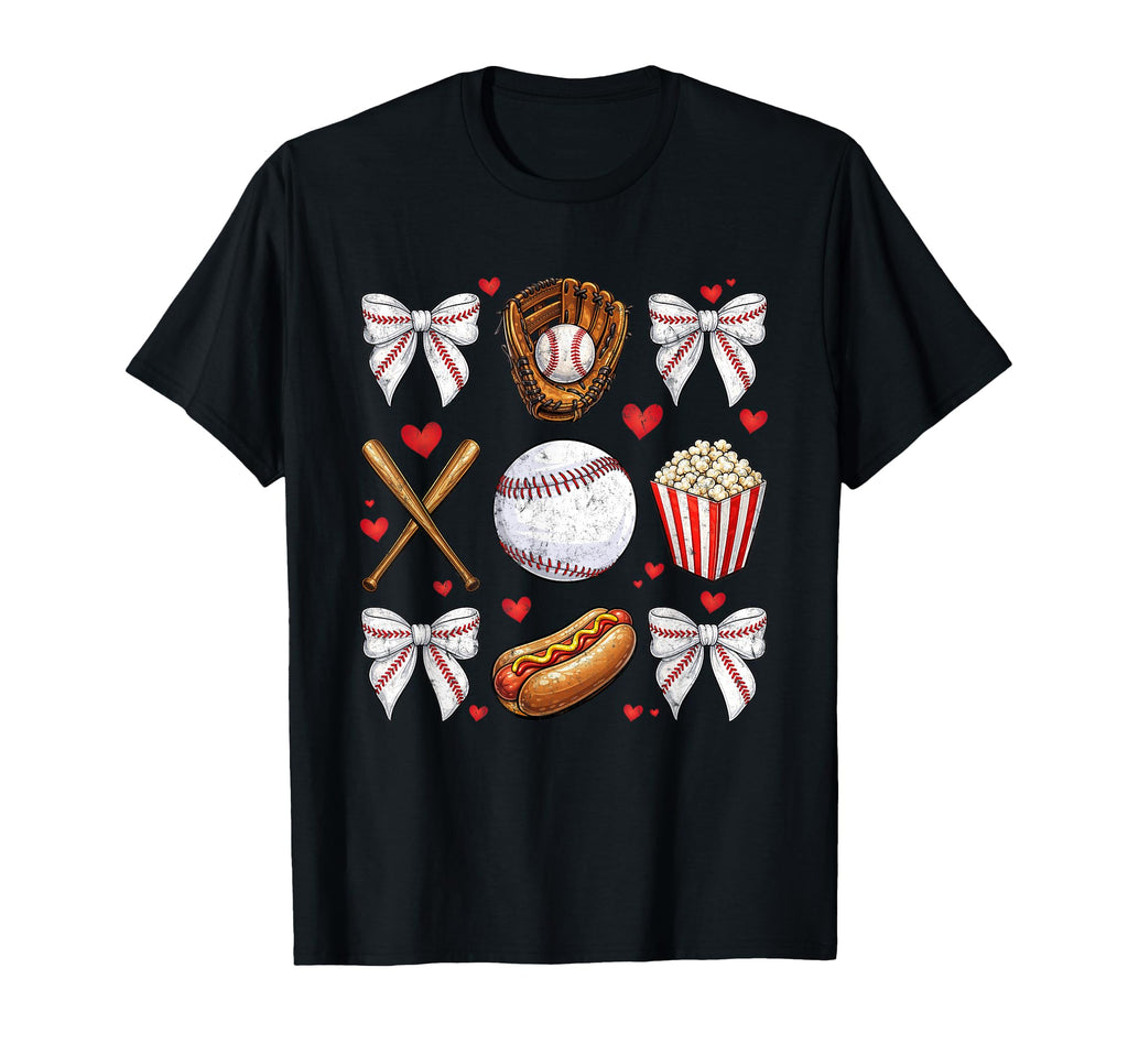 Baseball Mom Coquette Mothers Day T-Shirt - Streetwear Style for Adults - T-Shirt, Sweatshirt, Hoodie