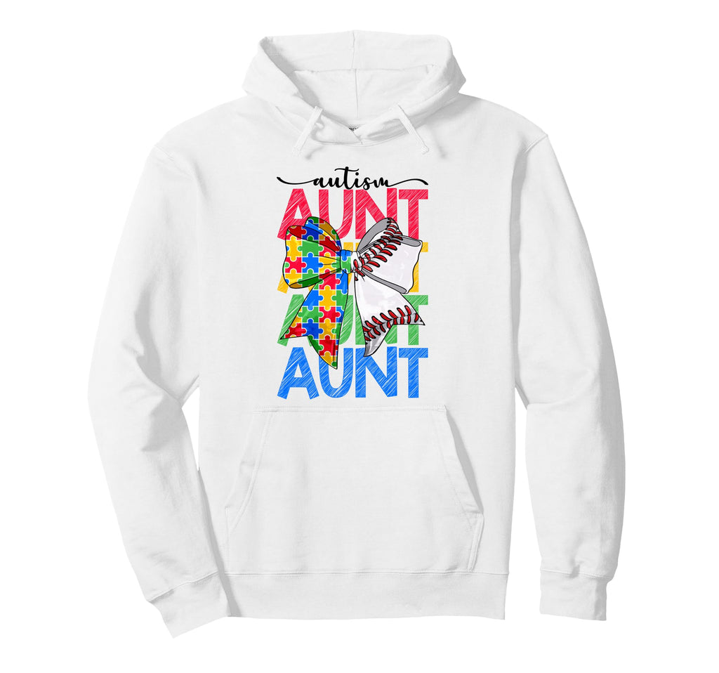 Autism Aunt Autism Awareness Coquette Hoodie - Unique Graphic for Adults - T-Shirt, Sweatshirt, Hoodie