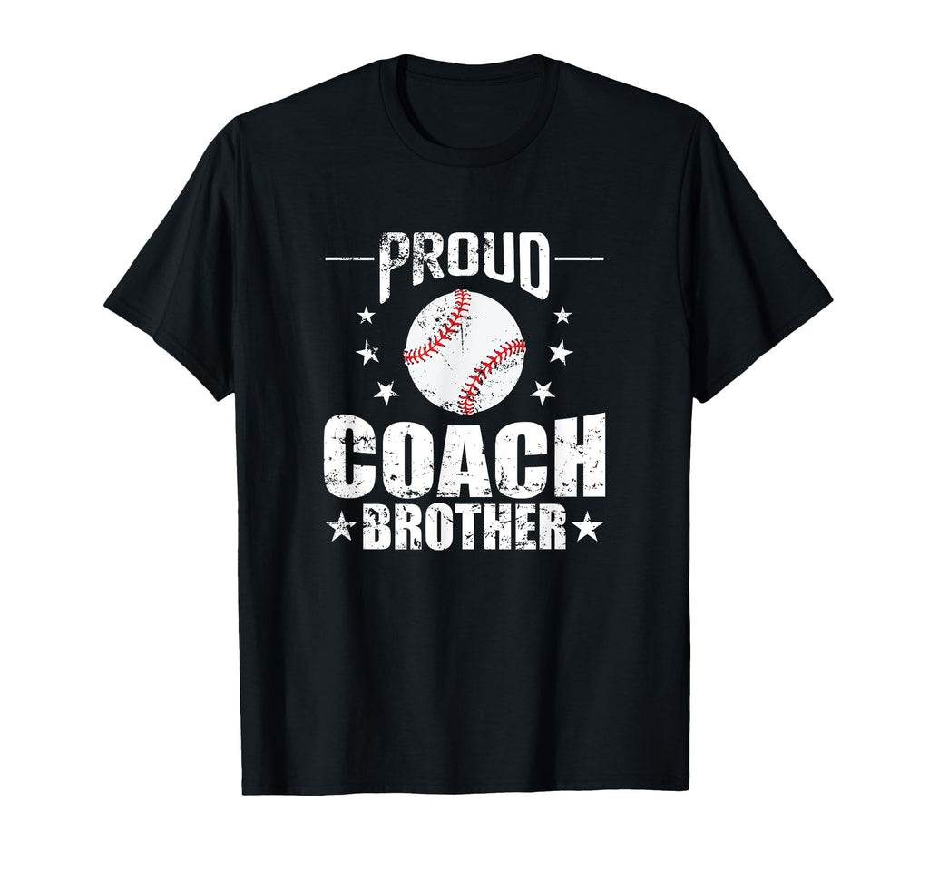 Proud Coach Brother Baseball Dugout T-Shirt - Unique Graphic for Adults - T-Shirt, Sweatshirt, Hoodie