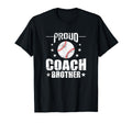 Proud Coach Brother Baseball Dugout T-Shirt - Unique Graphic for Adults - T-Shirt, Sweatshirt, Hoodie