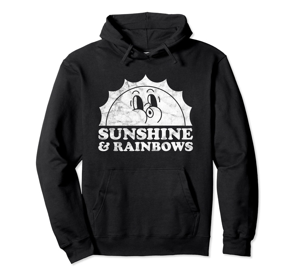 Sunshine And Rainbows Sun Rainbow Hoodie - Graphic Print Unisex - T-Shirt, Sweatshirt, Hoodie
