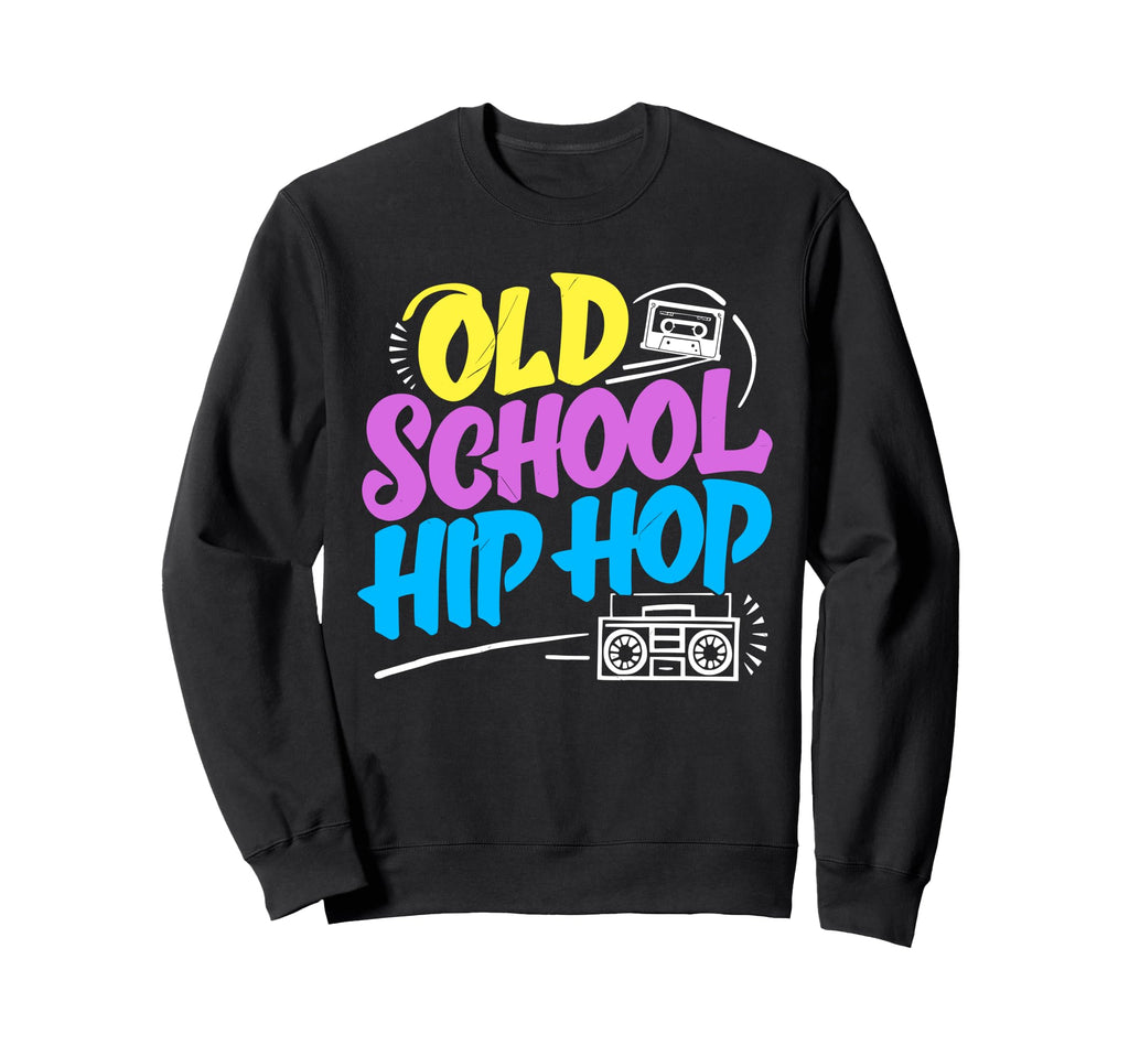 Old School Hip Hop 80S 90S Graffiti Sweatshirt - Minimalist Print Unisex - T-Shirt, Sweatshirt, Hoodie